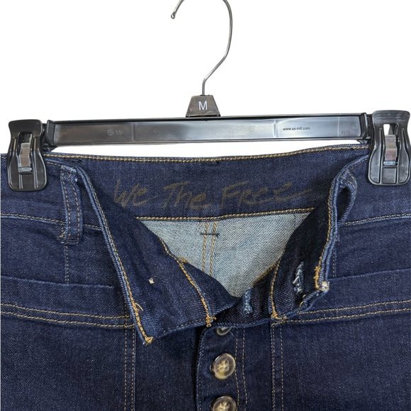 Free People We the Free High Waisted Button fly wide leg jeans size 26 - Picture 3 of 10